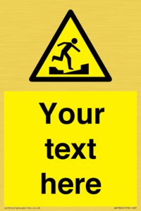 Custom warning uneven surface